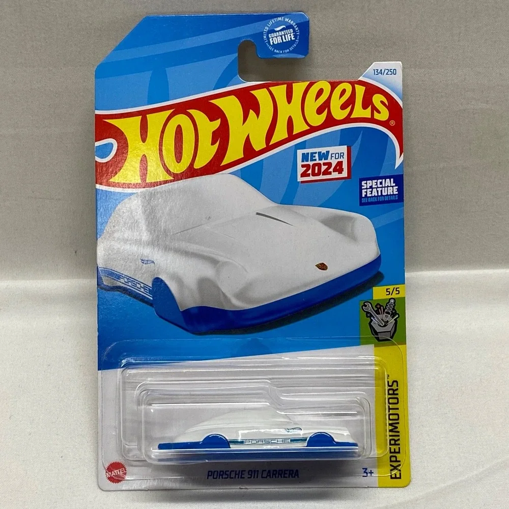 Hot Wheels Porsche 911 Carrera Keychain 134/250 HW Experimotors 5/5 White Blue